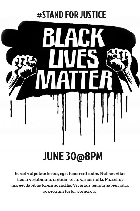 Black Lives Matter Black Life Matter Black Life Flyer Custom Flyer Custom Banner SVG