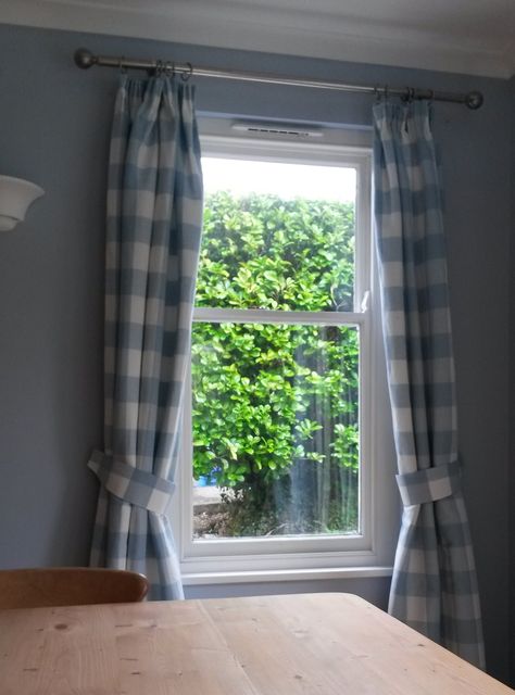 Laura Ashley Whitby Check Fabric Curtains with Tiebacks sewing diy ... Laura Ashley Whitby Check Fabric Curtains with Tiebacks sewing diy ...