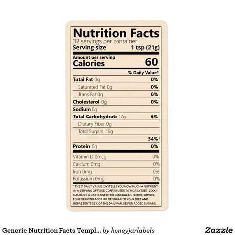 New 2021 Honey Nutrition Facts Labels Nutrition Facts Label Nutrition Facts Nutrition