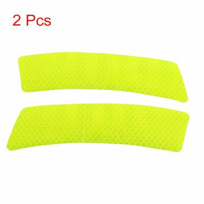 2Pcs Car Bumper Reflective Warning Strip Stickers Auto Wrap Wheel Eyebrow Decal