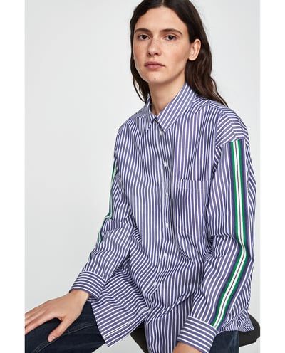 Kadin Gomlek Online Yeni Koleksiyon Zara Turkiye Women Shirts Blouse Womens Shirts Shirt Refashion