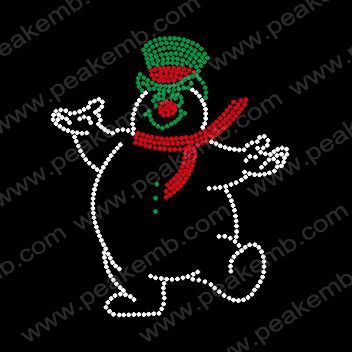 Christmas Bells Rhinestone//Diamante Transfer Hotfix Iron on Motif free gift