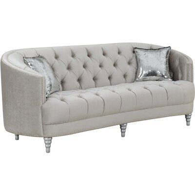 Rosdorf Park Napier Curved Sofa In 2021 Tufted Sofa Living Room Living Room Sofa Living Room Furniture Sale