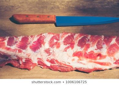 Two Beef Short Ribs Unseasoned Raw One Rib Shown At A Cross Section Bbq Beef Short Ribs Bbq Beef Bbq Beef Ribs