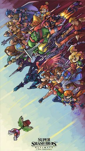 Super Smash Bros Ultimate Video Game Poster In 2021 Super Smash Bros Smash Bros Video Game Posters