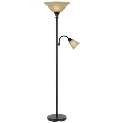 Cal Lighting 71 Torchiere Floor Lamp Finish Cal Lighting 71 Torchiere Floor Lamp, Floor Lamp With Side Reading Light