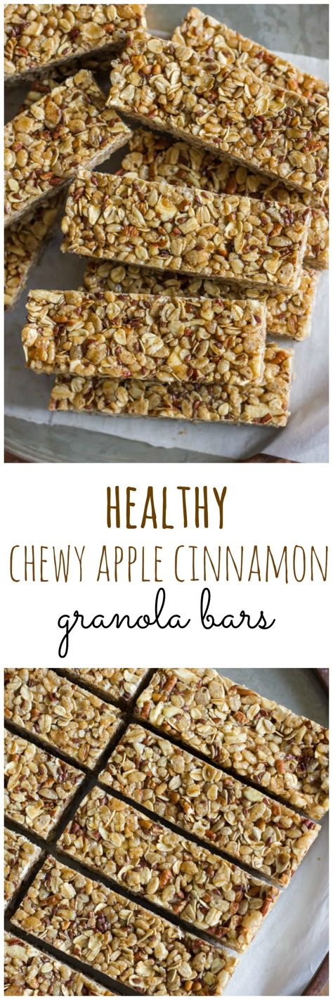 Healthy Chewy Apple Cinnamon Granola Bars Recipe Snacks - bar für küche Healthy Chewy Apple Cinnamon Granola Bars Recipe Snacks - bar für küche