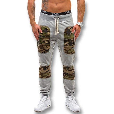 Men Camouflage Pencil Pants Trousers 2016 Mens Camouflage Pants Jogger