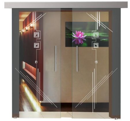 Double Sliding Barn Glass Door Dsgd Alu100 0002