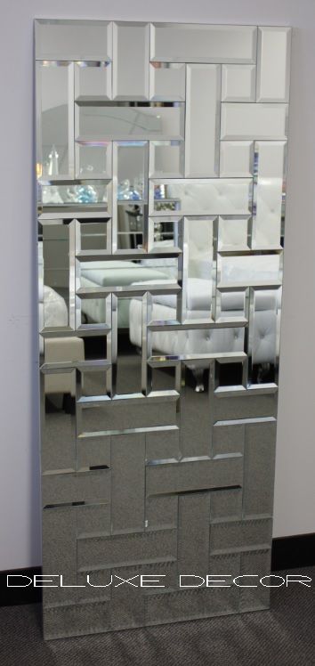 Bevelled Edge Tile Mosaic Frame Mirror Panel 4560 1275 X 525 Mm Deluxedecor Com Au Products Page Larg Large Wall Pooja Room Design Bevelled Edge Tile Mosaic Frame Mirror, Extra Large Mirror Wall Tiles