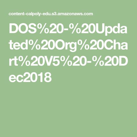 Dos 20 20updated 20org 20chart 20v5 20 20dec2018 Math Math Equations
