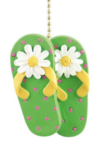 Tiki Beach Sandals Flipflops Decor Ceiling Fan Light Pull Clementine Com Dp B0012d23w Pulls Decorating Flip Flops Tiki Beach Sandals Flipflops Decor, Ceiling Fan Pulls Beach