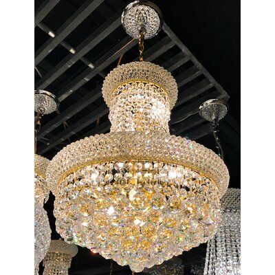 House Of Hampton Carson 8 Light Unique Statement Empire Chandelier Wayfair Crystal Elegant Chandeliers Statement Empire Chandelier, 8 Light Crystal Chandelier Wayfair