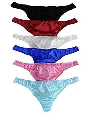 Hommes Satin G-string Thongs Bikini Culotte Sissy Pouch Slip d/'athlète Culotte Sous-vêtements