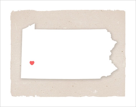 Pittsburgh and Philadelphia. Then hang Pin on O H I O, the heart of it all.