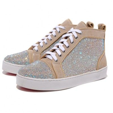 Christian Louboutin Men Sand Coloured Diamond Sneakers | Chaussure ... Christian Louboutin Men Sand Coloured Diamond Sneakers | Chaussure ...