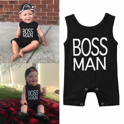 Baby Boy Sleeveless Don/'t Bro Me Cotton Romper Jumpsuit One-piece