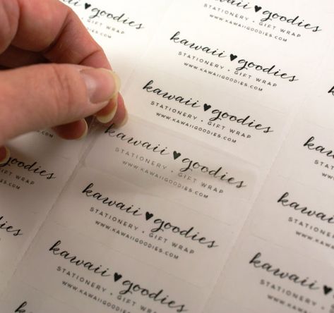 Custom print CLEAR address labels 2 5/8 x 1 by kawaiigoodies | Addressing wedding invitations ...