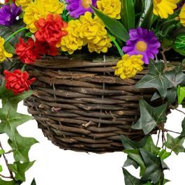 medium artificial wildflower hanging basket by primrose 25cm 19 99 baskets colorful plants self watering indoor vertical garden