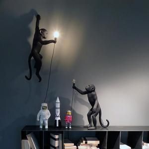 Modern Black Pendant Monkey Lamp | Lamp, Black lamps, Black MONKEY LAMP Seletti | Colorful decor, Home office decor