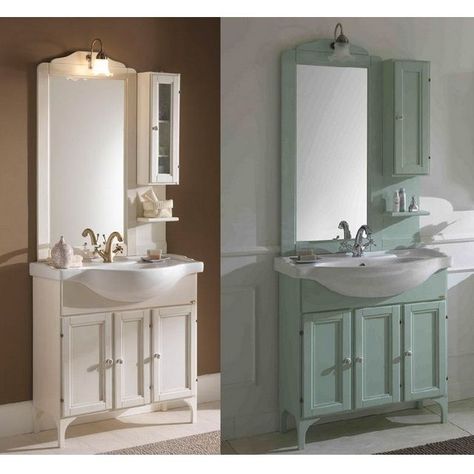 Mobile Bagno Lilium da 75 cm, 85 cm o 105 cm in decapè in 4 colori ... Mobile Bagno Lilium da 75 cm, 85 cm o 105 cm in decapè in 4 colori ...