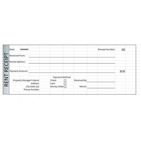 Get Our Printable Rental Property Receipt Template Invoice Template Receipt Template Invoice Sample