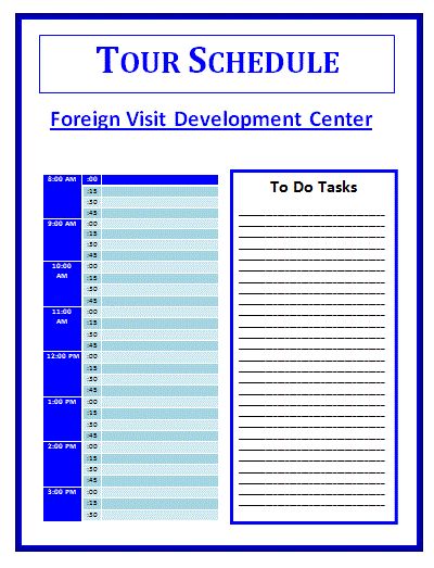 Tour Schedule Template is a helpful guide to make your tour plans - microsoft itinerary template Tour Schedule Template is a helpful guide to make your tour plans - microsoft itinerary template