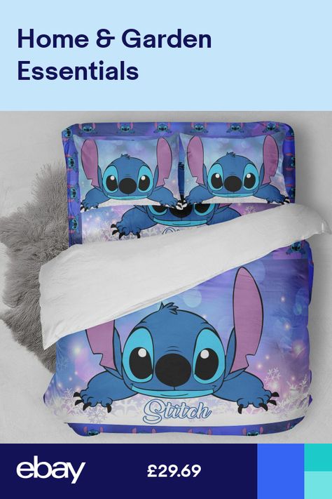 3D Disney Stitch Kids Bedding Set Duvet Cover Pillowcase Comforter//Quilt Cover