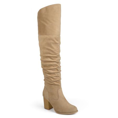 wide calf heel boots