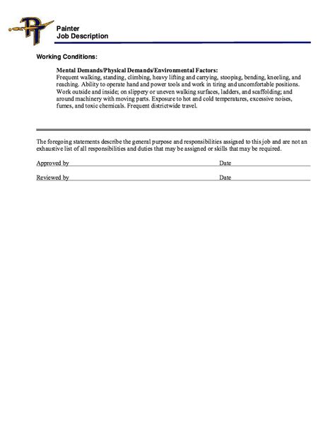Painter Job Description Resume - resumesdesign painter - cashier job description resume Painter Job Description Resume - resumesdesign painter - cashier job description resume