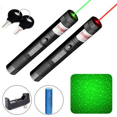 Powerful Military 303 Green Red Laser Bright Beam Burning Beam Lazer Pointer Pen
