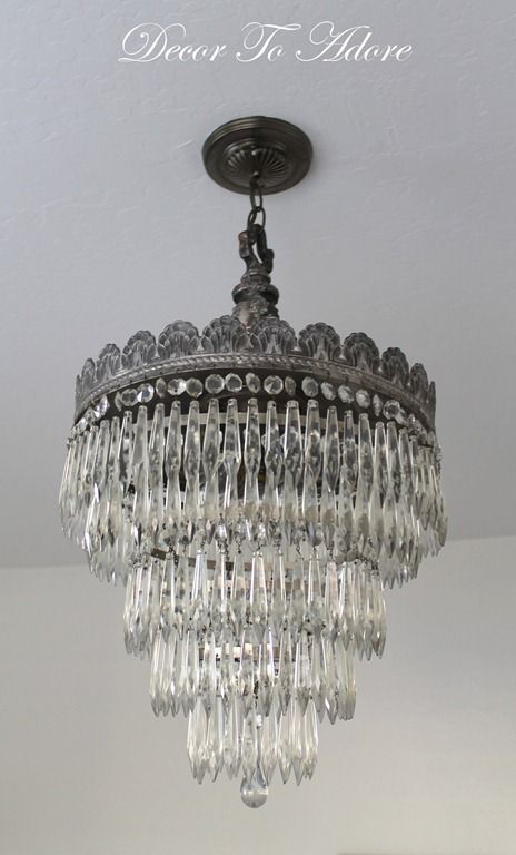 How To Clean An Antique Crystal Chandelier With Bloopers Decor Adore Clean An Antique Crystal Chandelier, How To Clean A Vintage Chandelier