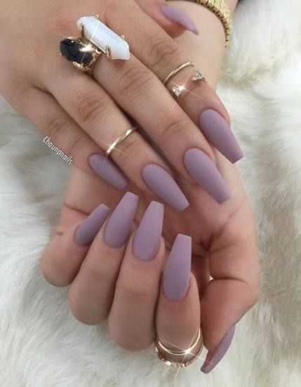 Nails Coffin Lavender Colour 21+ Ideas nails