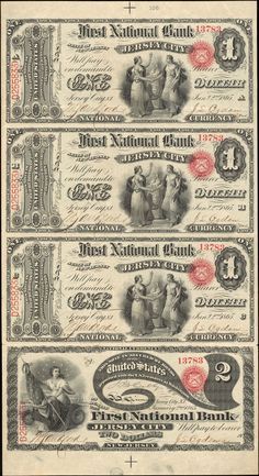 Chimpanzee Collectible 2 FAKE Monkey Dollar Bills M1 MONEY Novelty