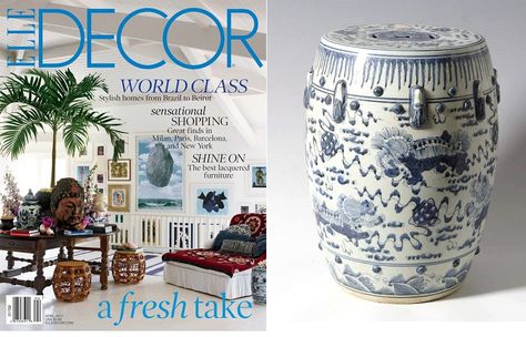 Chinese Blue White Lion King Garden Stool Featured By Elle Decor - White Garden Stool Lamp Chinese Blue White Lion King Garden Stool Featured By Elle Decor - White Garden Stool Lamp