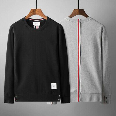 THOM BROWNE Men Women Round neck hoodie Sweatshirt coat THOM BROWNE Men Women Round neck hoodie Sweatshirt coat