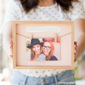Mejor Amigo Regalo Personalizado Marco de foto Foto Amistad Bloque Regalo De Navidad
