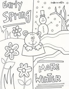 groundhog day coloring pages