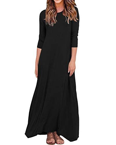 Belle Femme Casual Manches Septième Imprimé Floral Col Rond Plage Robe Dresse Belle Femme Casual Manches Septième Imprimé Floral Col Rond Plage Robe Dresse