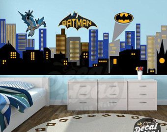 Batman Gotham Name Series Wall Decal Nursery Vinyl Sticker for Home Decor