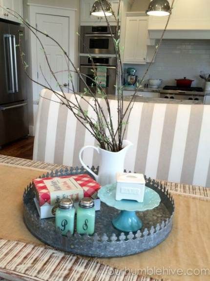Kitchen Table Centerpiece With Napkins 30 Ideas Dining Room Table Centerpieces Dining Room Centerpiece Kitchen Table Centerpiece
