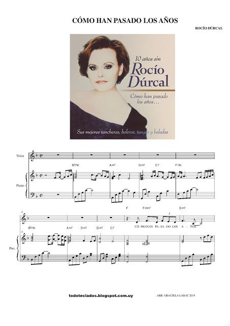 Còmo Han Pasado Los Años Rocío Dúrcal Durcal Rocio Dúrcal Partituras