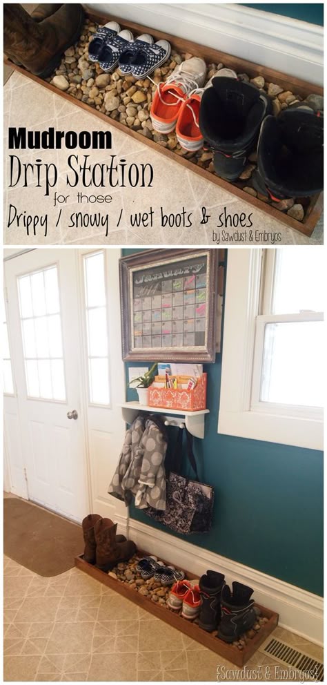 Diy Drip Tray For Wet And Muddy Shoes Creative Ideas Bloggers Build A Drip Tray For Muddy Or Snowy Boots And Shoes Sawdust Embryos