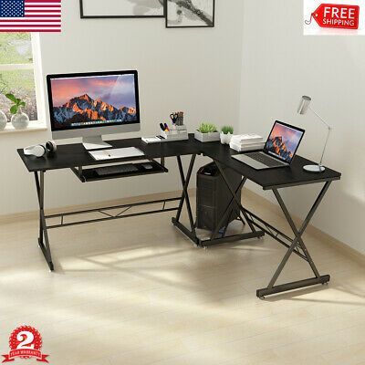 Advertisement Corner Computer Pc Desk L Shaped Office Furniture Gaming Table S Advert Furniture