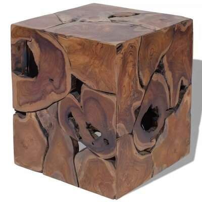 World Menagerie Bohl Accent Stool Wayfair In 2020 Solid Coffee Table Accent Stool Teak