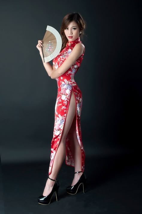Asian girl in dress