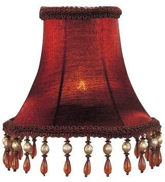 Astoria Grand 5 H Silk Shantung Bell Candelabra Shade Clip On In Burgundy Wayfair In 2020 Lamp Shade Lamp Chandelier Shades
