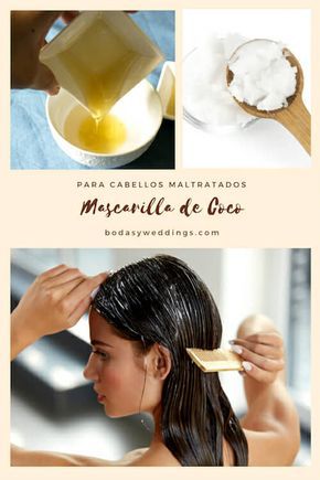 mascarillas para el pelo seco con aceite de coco