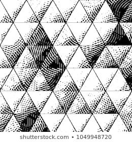 Abstract Grunge Grid Stripe Halftone Background Pattern Black And