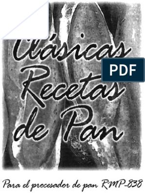 manual de maquina para hacer pan recco rmp 838